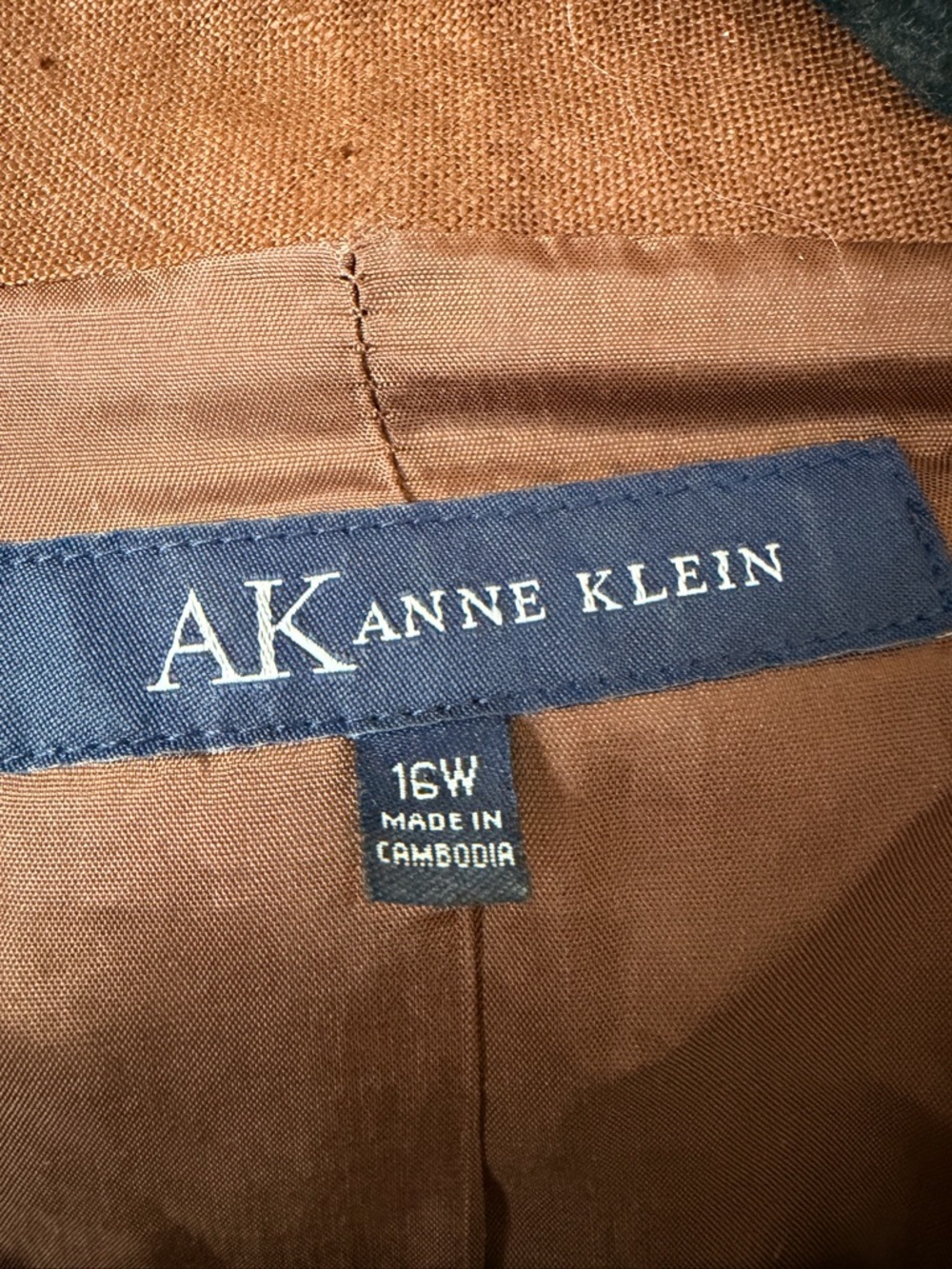Anne Klein Brown Lightweight 100% Linen Jacket - Picture 6 of 9
